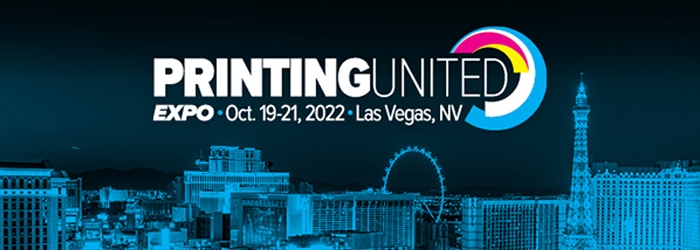 Printing United Expo banner for LAs Vegas Show 2022